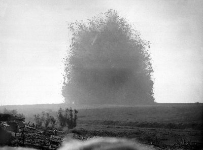 Detonation of a mine by English Photographer